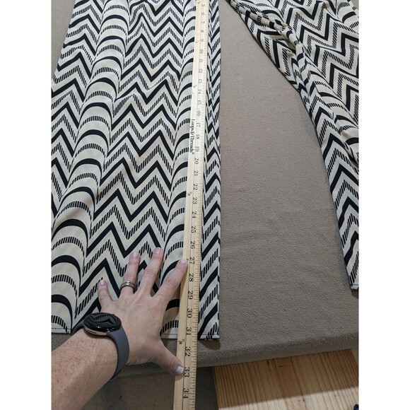 ARK & Co  Women’s Palazzo Pants Black & Stone 100% Polyester Size Large - Picture 11 of 12